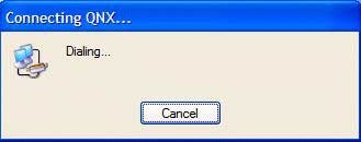 Connecting dialog