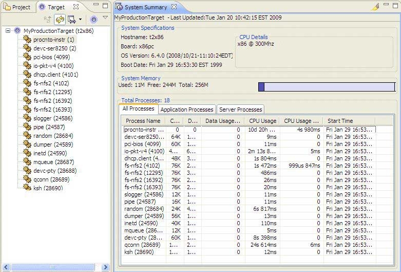 System Information perspective