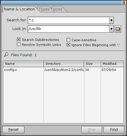 Photon file search utility